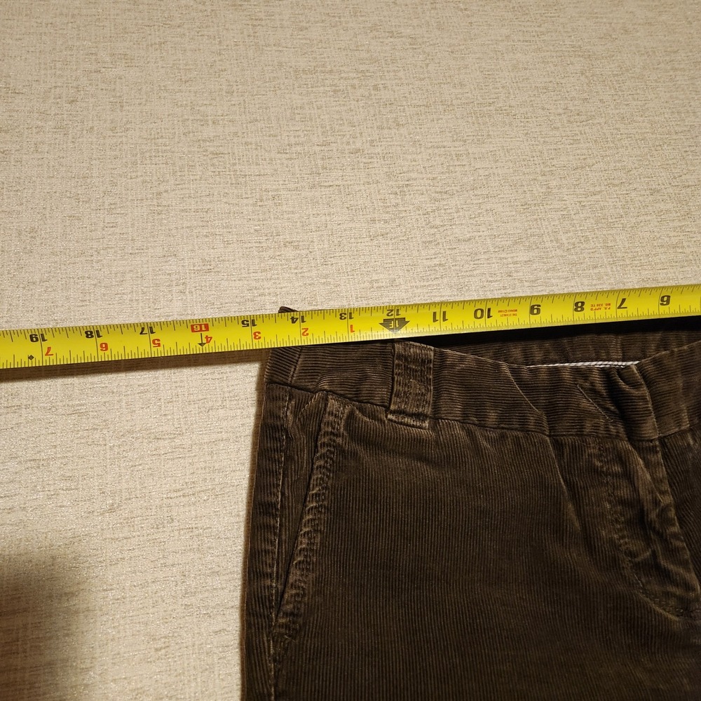 J. Crew Corduroy Pants Womens 4P Brown City Fit Straight Leg 79044 - Picture 3 of 6